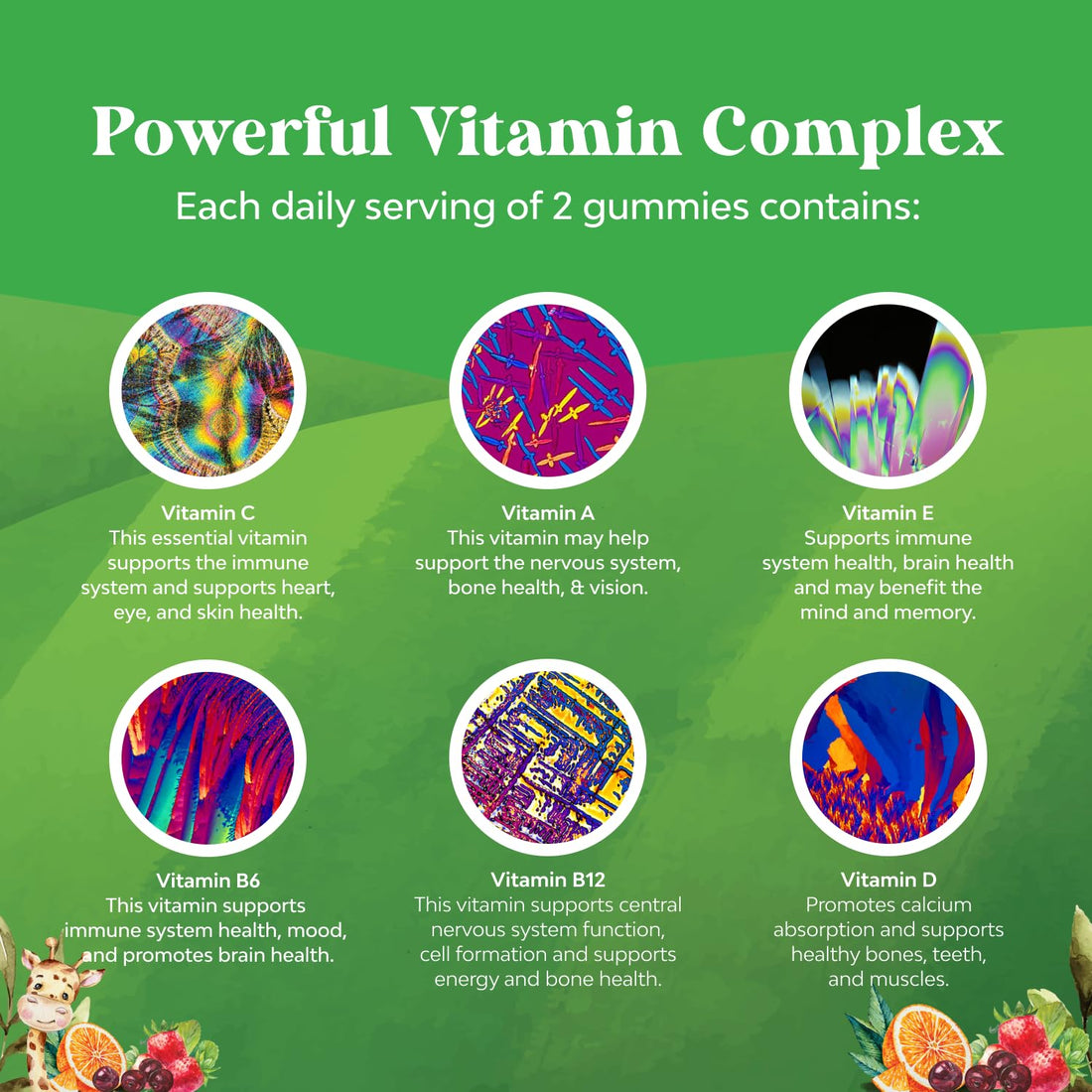 Plant Based Kids Multivitamin Gummies - Multivitamin for Kids Immune Support with Vitamins A, C, D3, E, B6 & B12, Zinc & Iodine - Children's Vitamins Chewable Formula for Strong Health - 90 Count