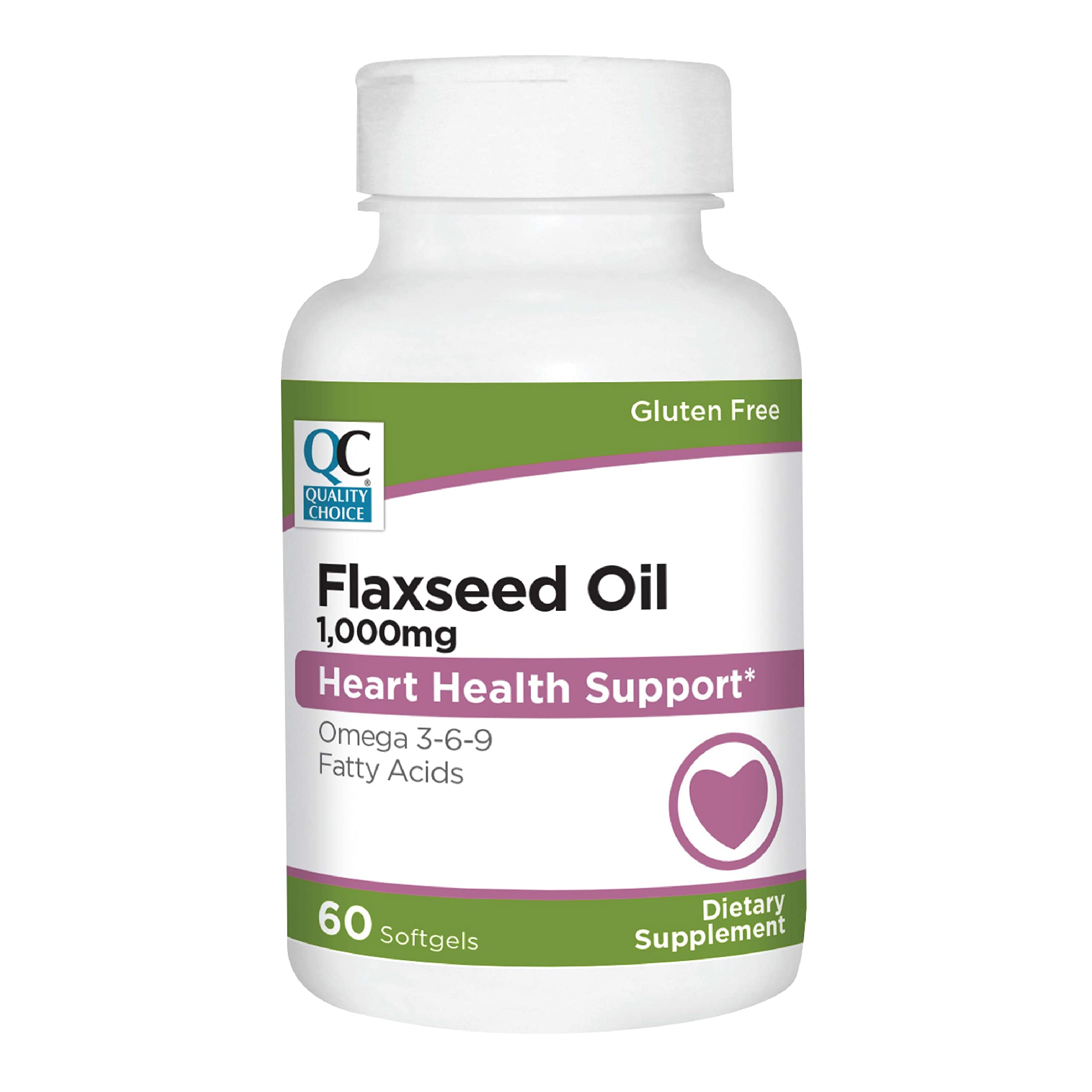 Quality Choice Flaxseed Oil 1,000 mg Softgels