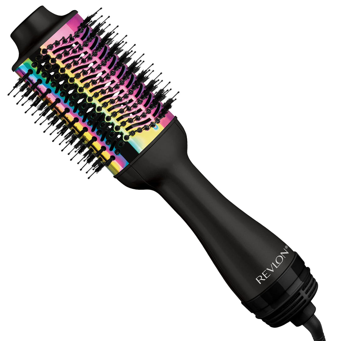 REVLON One-Step Hair Dryer and Volumizer Hot Air Brush, Rainbow Gold Edition, 1 Count