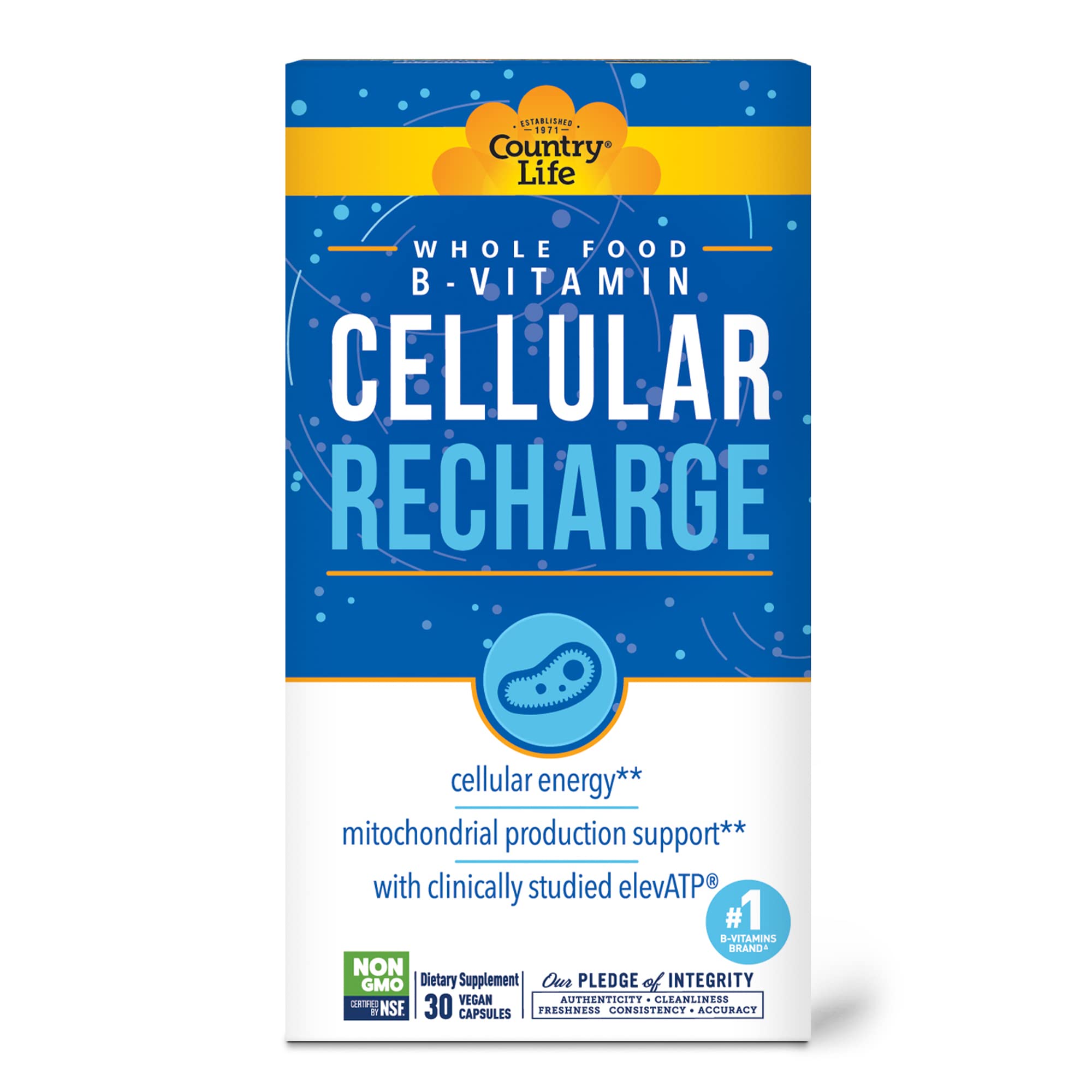 COUNTRY LIFE B Vitamin Cellular Recharge, 30 CT