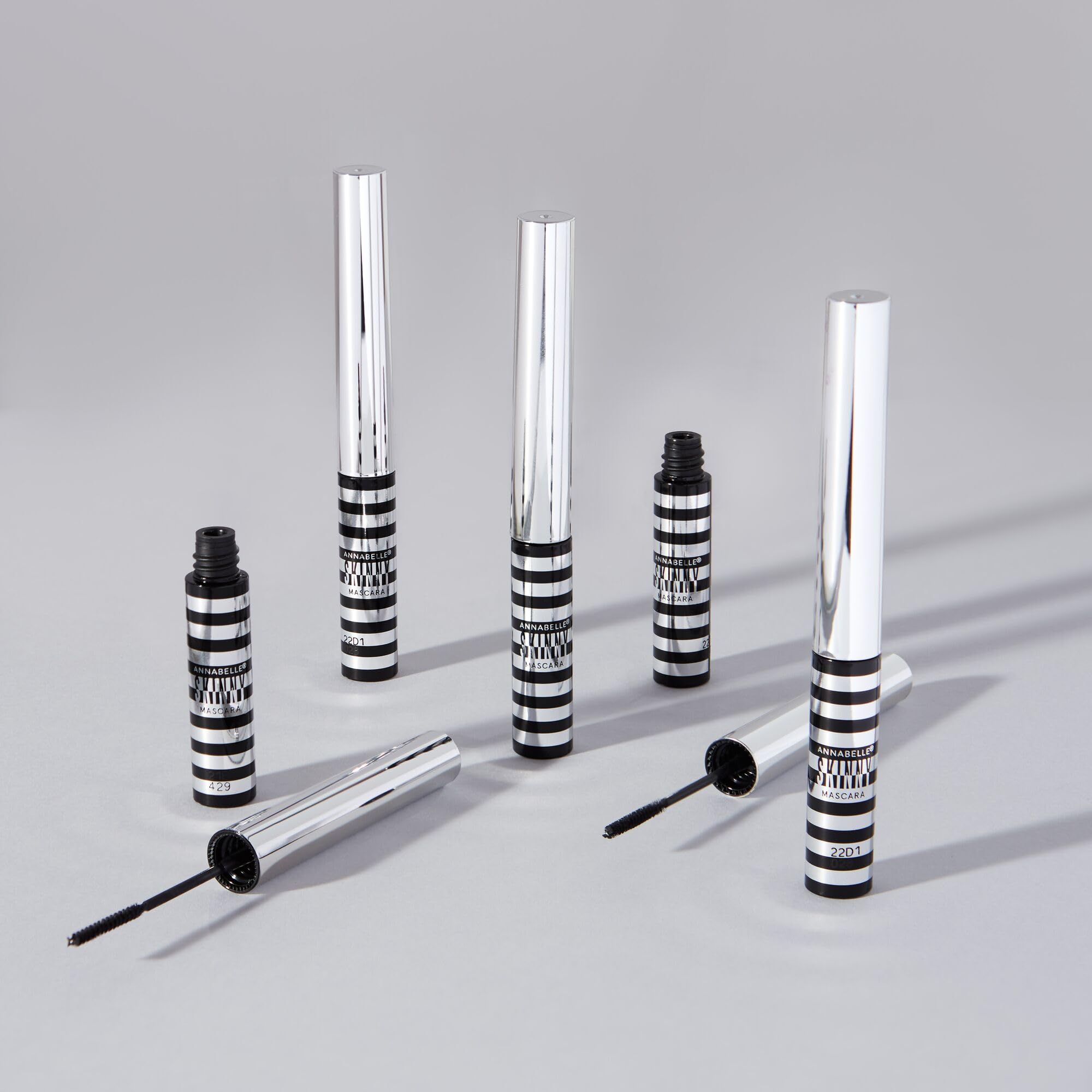 Annabelle Skinny Mascara, Black, Award-Winning Mascara, New Eco-Friendly Packaging, Ultimate Length & Definition, Microscopic & Ultra-Precise Brush, Hypoallergenic, 0.13 fl oz