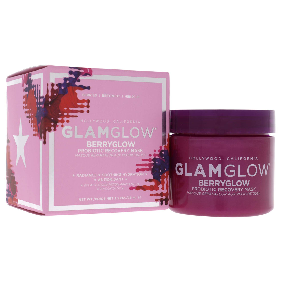 Glamglow Berryglow Probiotic Recovery Mask 2.5 Oz Unisex, 2.5 Oz