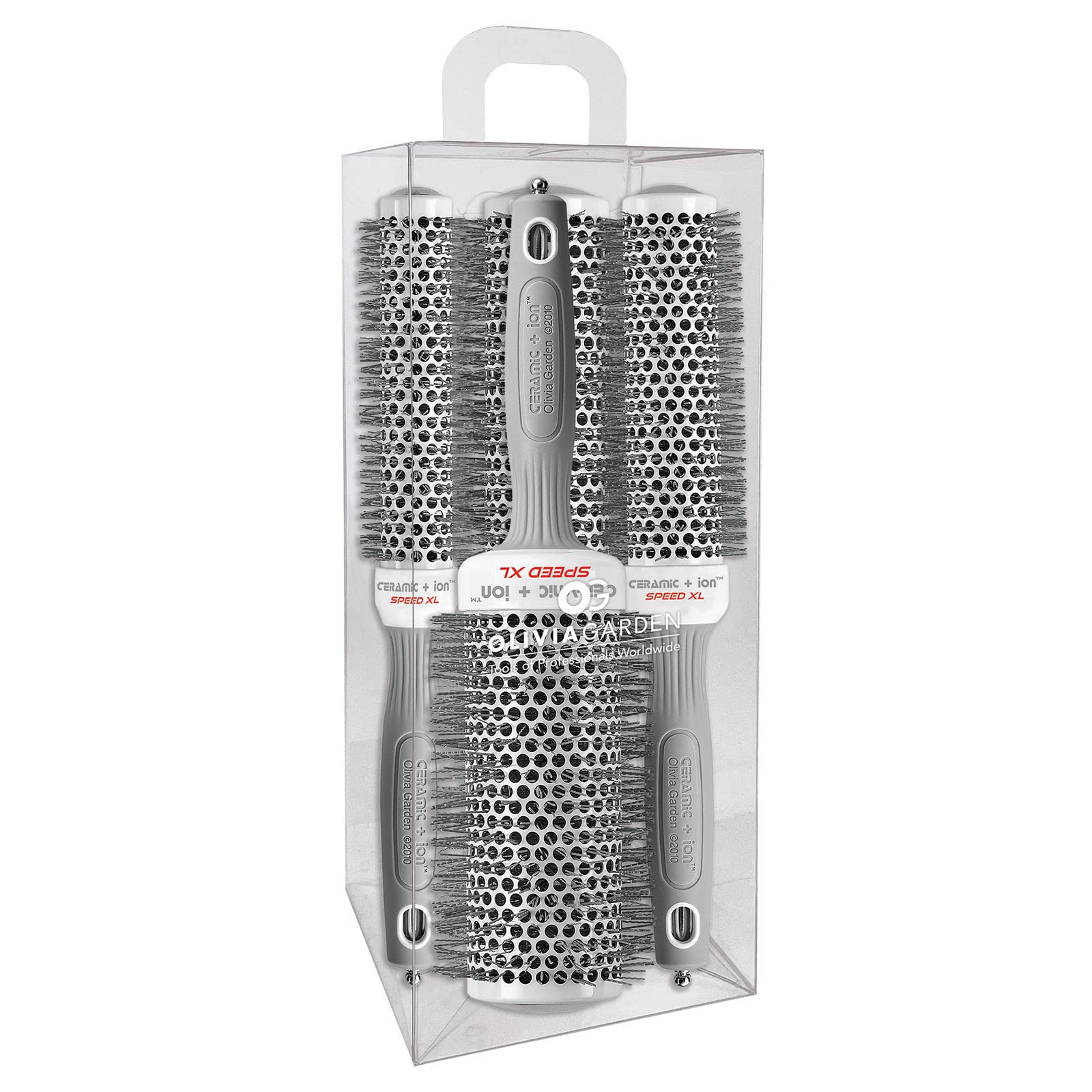 Olivia Garden Ceramic + Ion Speed XL Extra Long Barrel Hair Brush Set