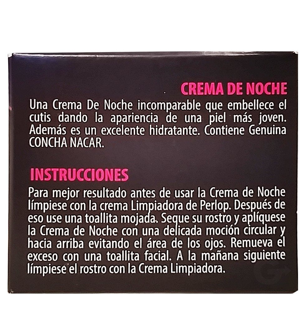 Concha Nacar De Perlop Night Repair Cream, 2 Ounce