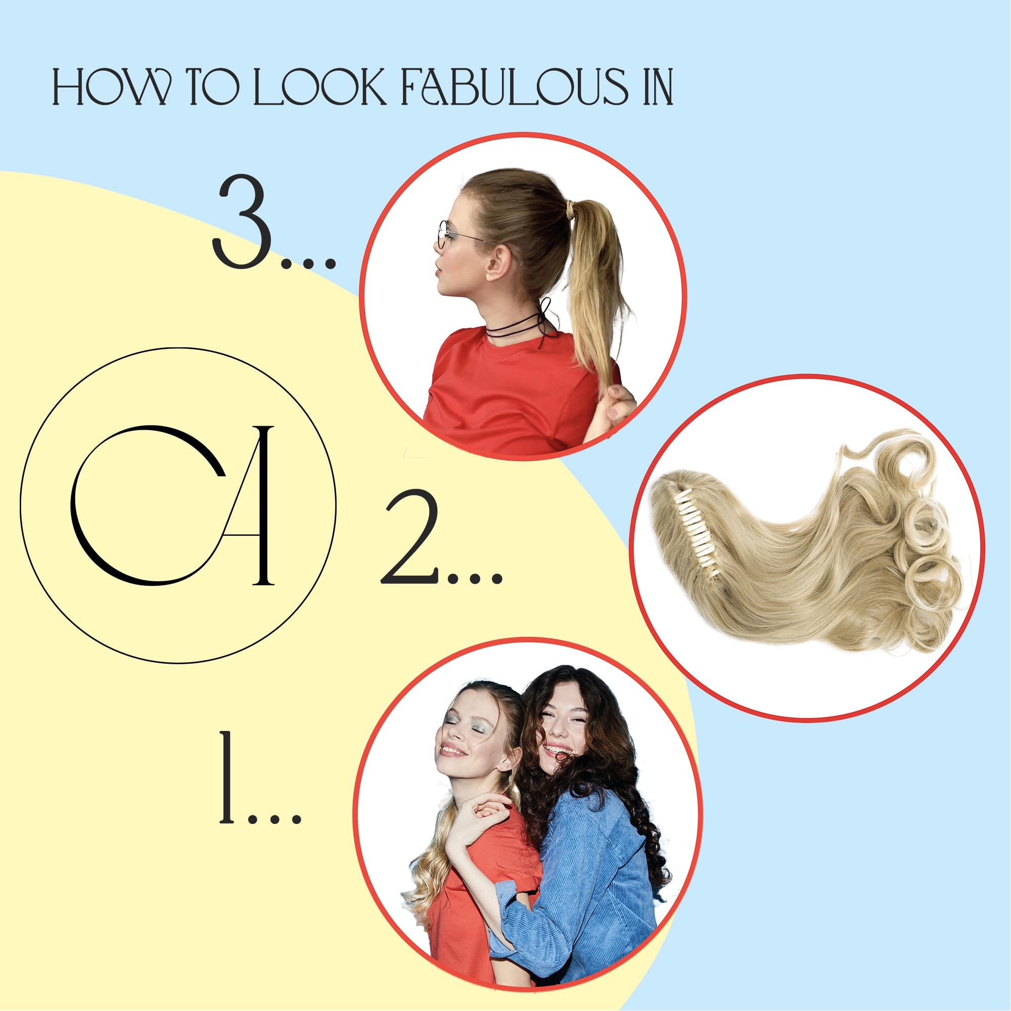 chocolate brown #4a H50 : PRETTYSHOP 24 Hair Piece Pony Tail Extension Very Long & Voluminous Curly Or Wavy Heat-Resisting H50