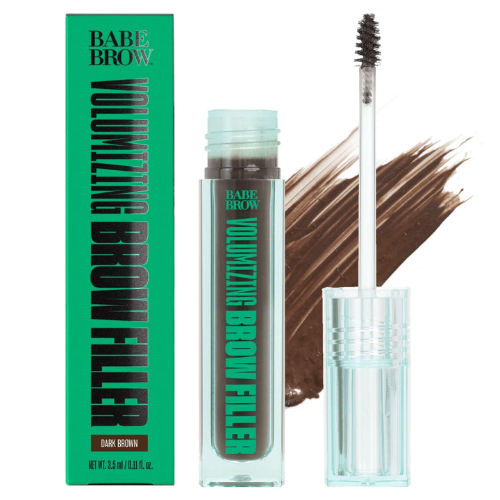 Babe Lash Volumizing Eyebrow Filler with Peptides & Biotin - Tinted Brow Gel - Volumizing Eyebrow Filler, Definer, Eye Makeup - Long Lasting Cream & Smudge-Resistant