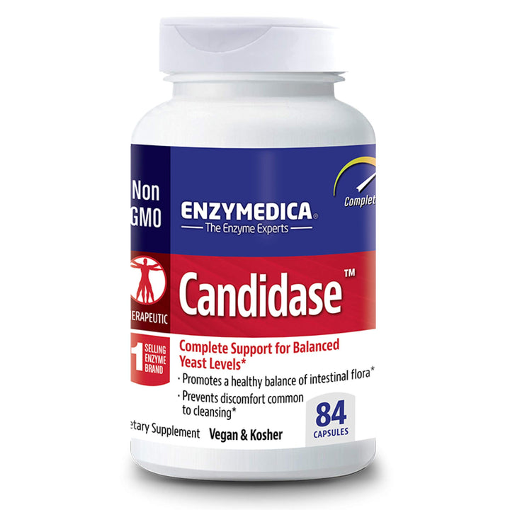 Enzymedica, Candidase, 84 Capsules, Enzyme Supplement to Support Balanced Yeast Levels and Digestive Health, Vegan, 42 Servings (FFP)