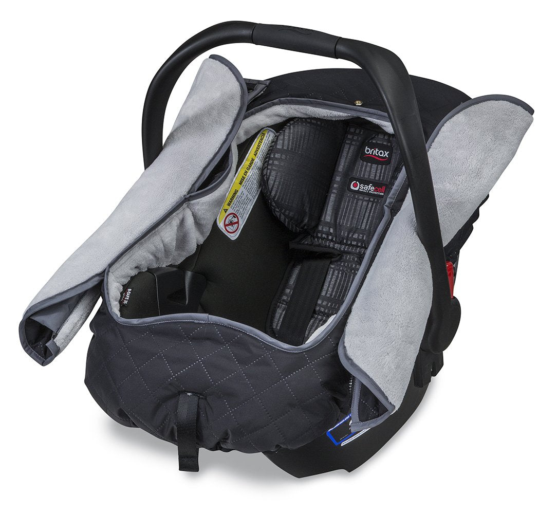Britax B-Warm Insulated Infant Car Seat Cover, Machine Washable, Polar Mist