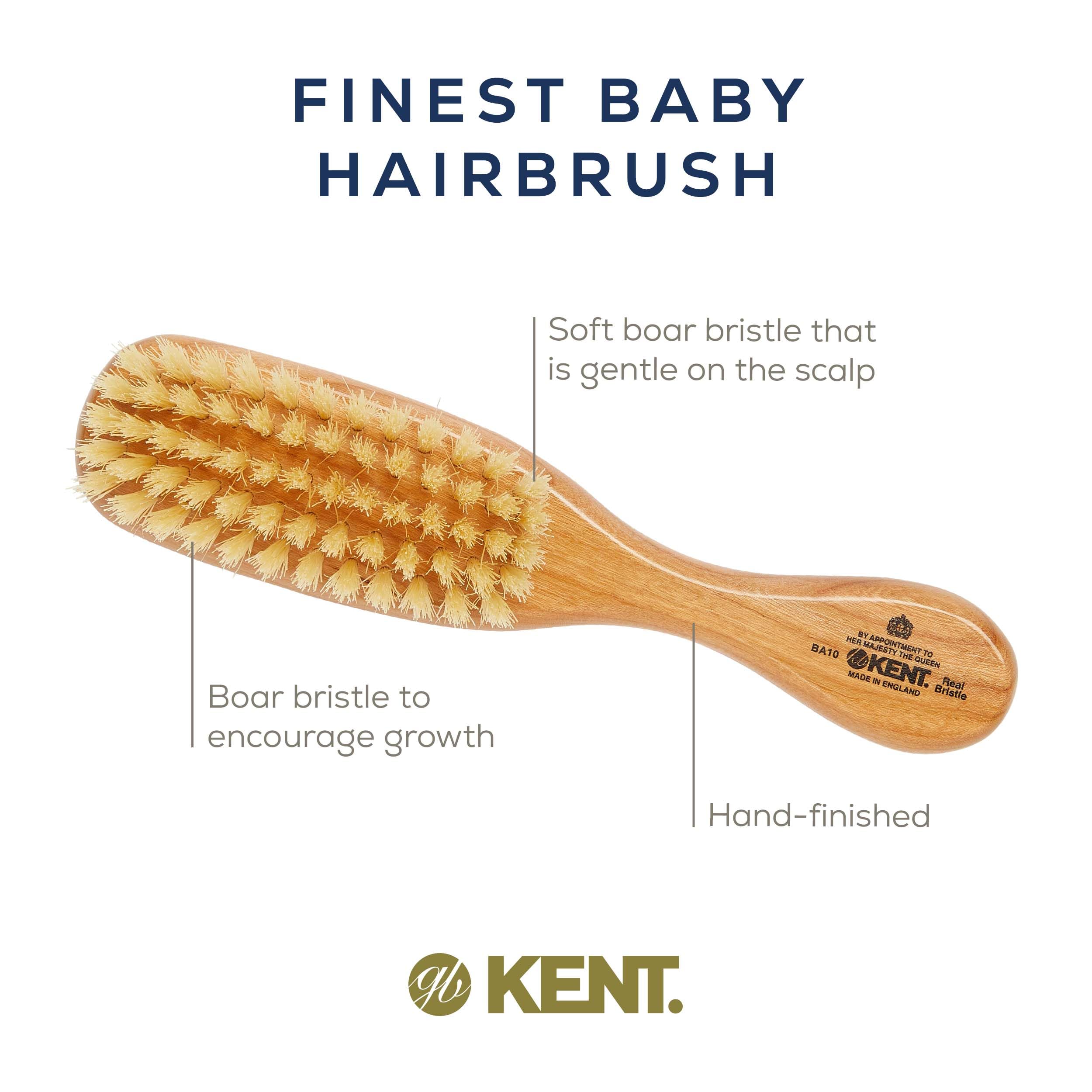 Kent Baby Brush Finest Pure Bristle Hair Brushes