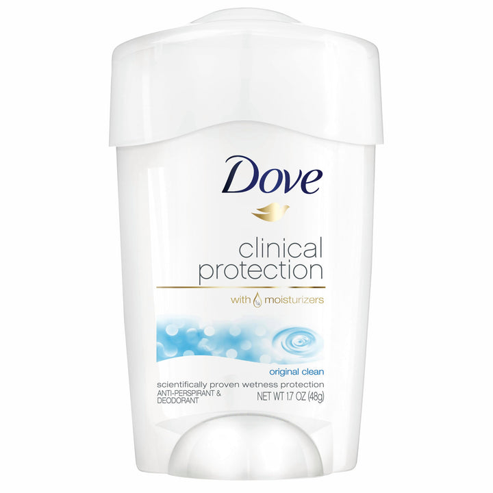 Dove Clinical Protection Antiperspirant Deodorant, Original Clean 1.7 oz