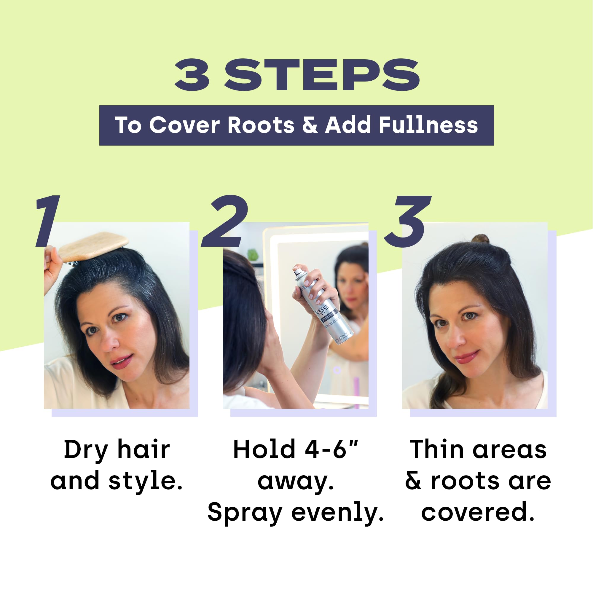 TOPPIK Colored Hair Thickener, 5.1 oz. Light Brown