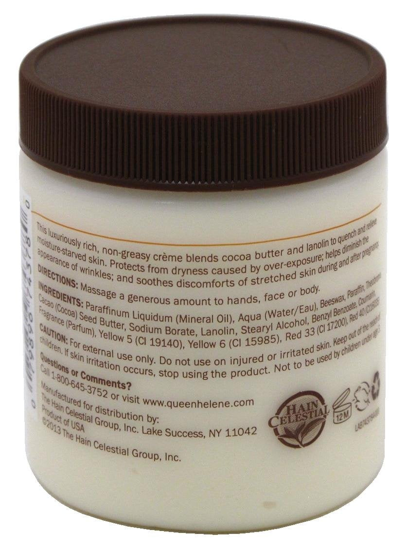 Queen Helene Jar Cocoa Butter Face & Body Creme 4.8 Ounce (142ml) (3 Pack)