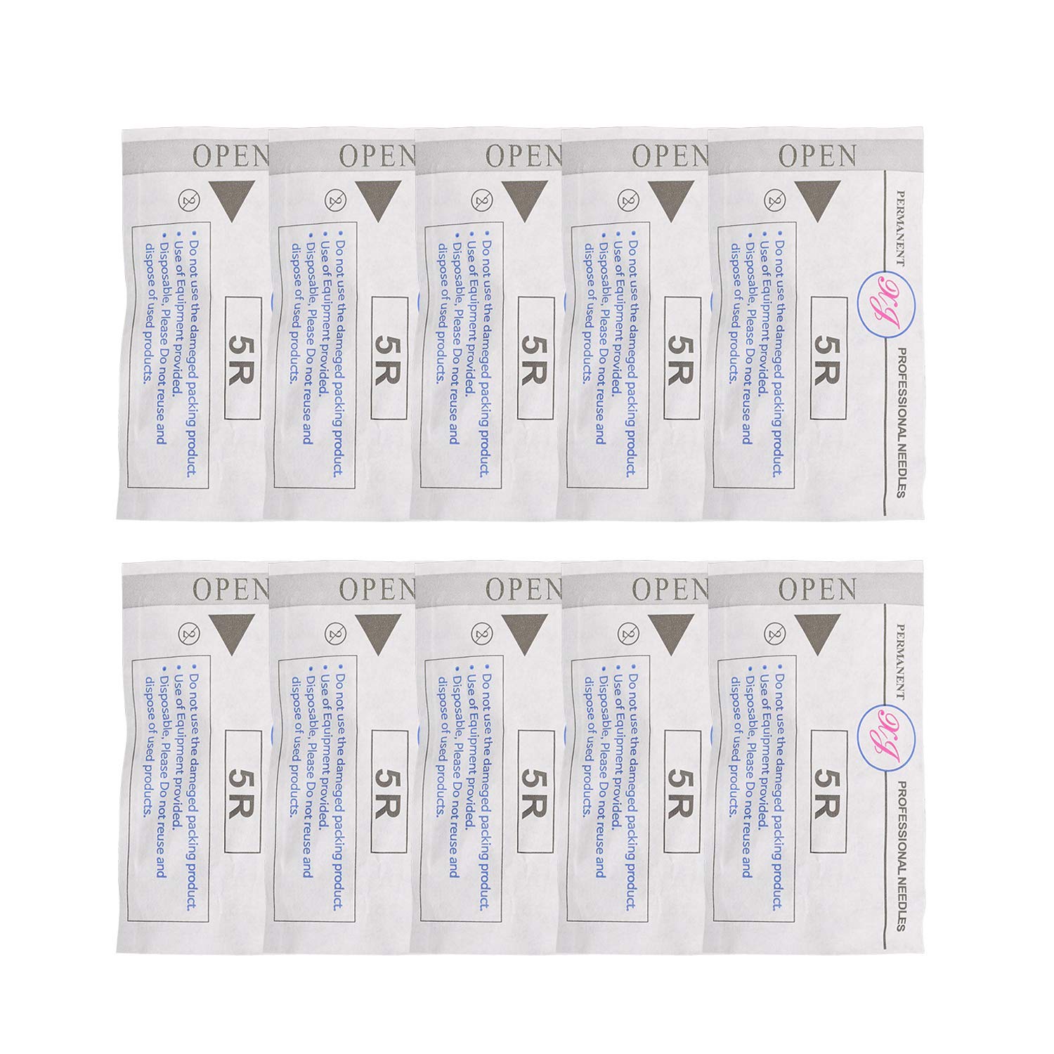 Needles, 5R: Pinkiou Eyebrow Tattoo Machine Permanent Makeup Pen Microblading Pen with Needles (Needles, 5R)