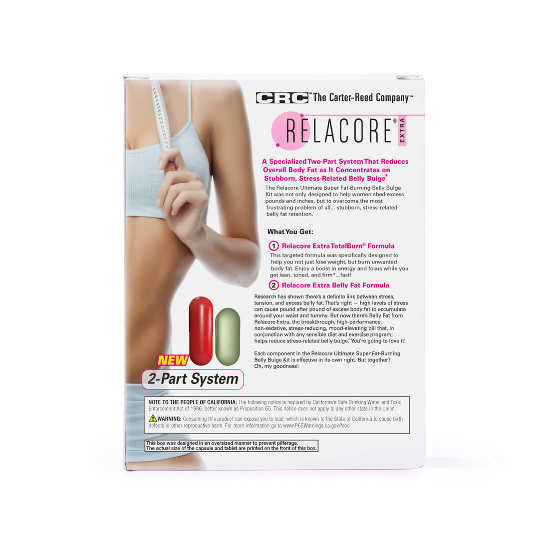 Relacore Ultimate Super Fat-Burning Belly Bulge Kit - Specialized Two-Pronged Weight-Loss System - Stress Relief and Fat Burning Supplements, 15 Day-Supply