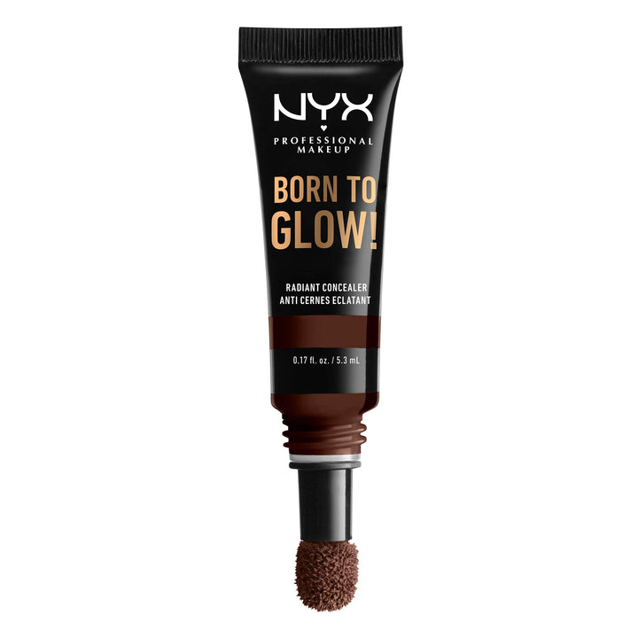 NYX PROFESSIONAL MAKEUP Born To Glow Radiant Concealer, Medium Coverage - Deep Espresso