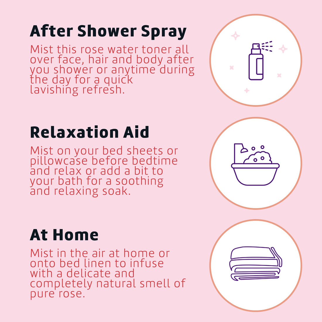 De La Cruz Rose Water Spray by De La Cruz