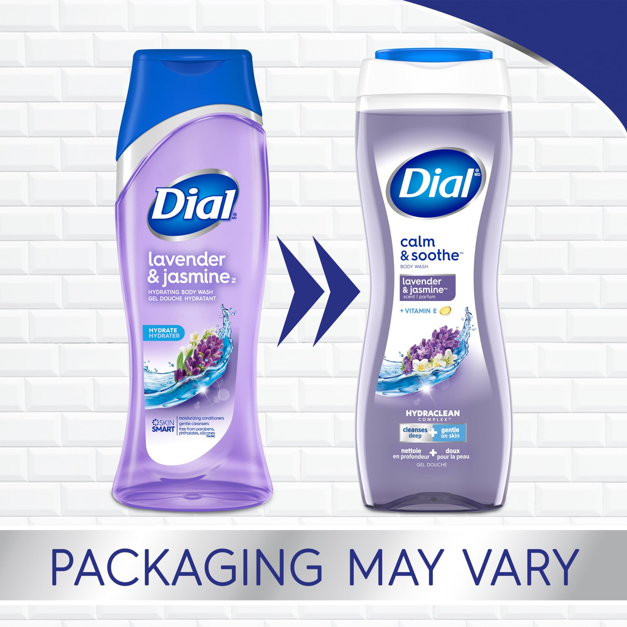 Dial Body Wash, Lavender & Jasmine, 32 Fluid Ounces ( Pack May Vary )
