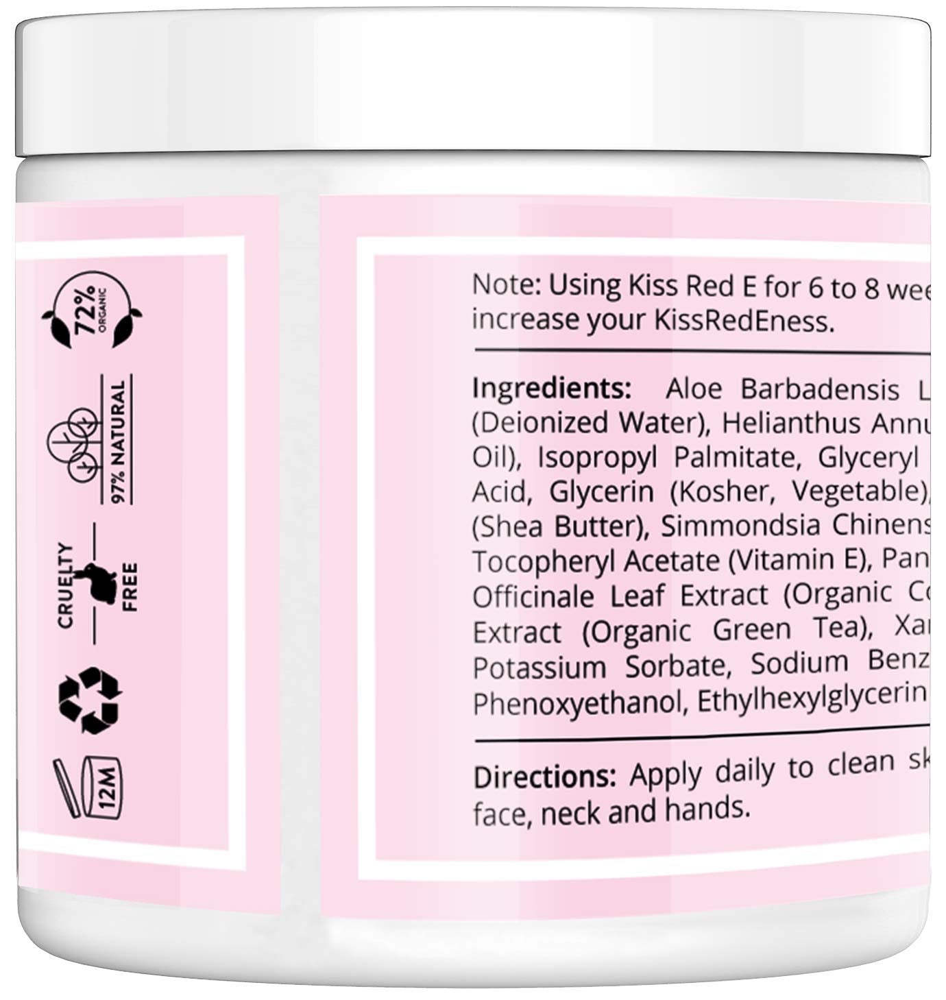 KissRedE Anti Aging Face Cream. Best Anti Wrinkle Cream Moisturizer For Face, Hands, Neck. Reduce Wrinkles, Fine Lines, Crows Feet, Puffy Eyes