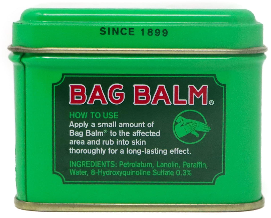 Bag Balm Vermont's Original Skin Moisturizer - Full Body Hydrating Skin Care: Dry Hands, Lips, Face, Feet & More - Unscented, Cruelty & Paraben Free - Day & Night, Men & Women (4oz Tin, Made in USA)