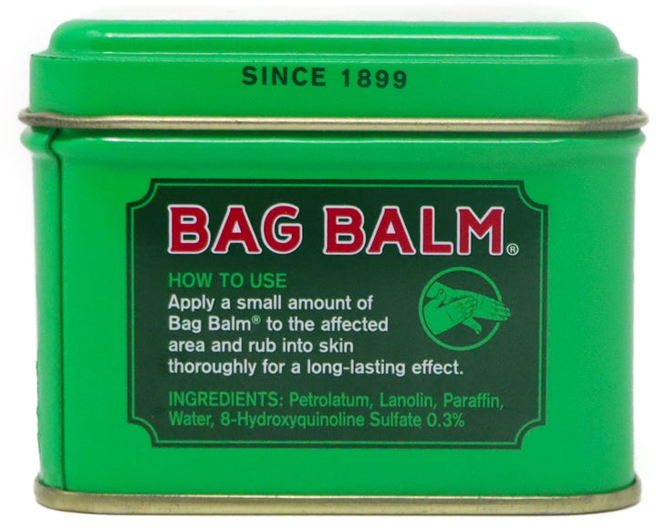 Bag Balm Vermont's Original Skin Moisturizer - Full Body Hydrating Skin Care: Dry Hands, Lips, Face, Feet & More - Unscented, Cruelty & Paraben Free - Day & Night, Men & Women (4oz Tin, Made in USA)