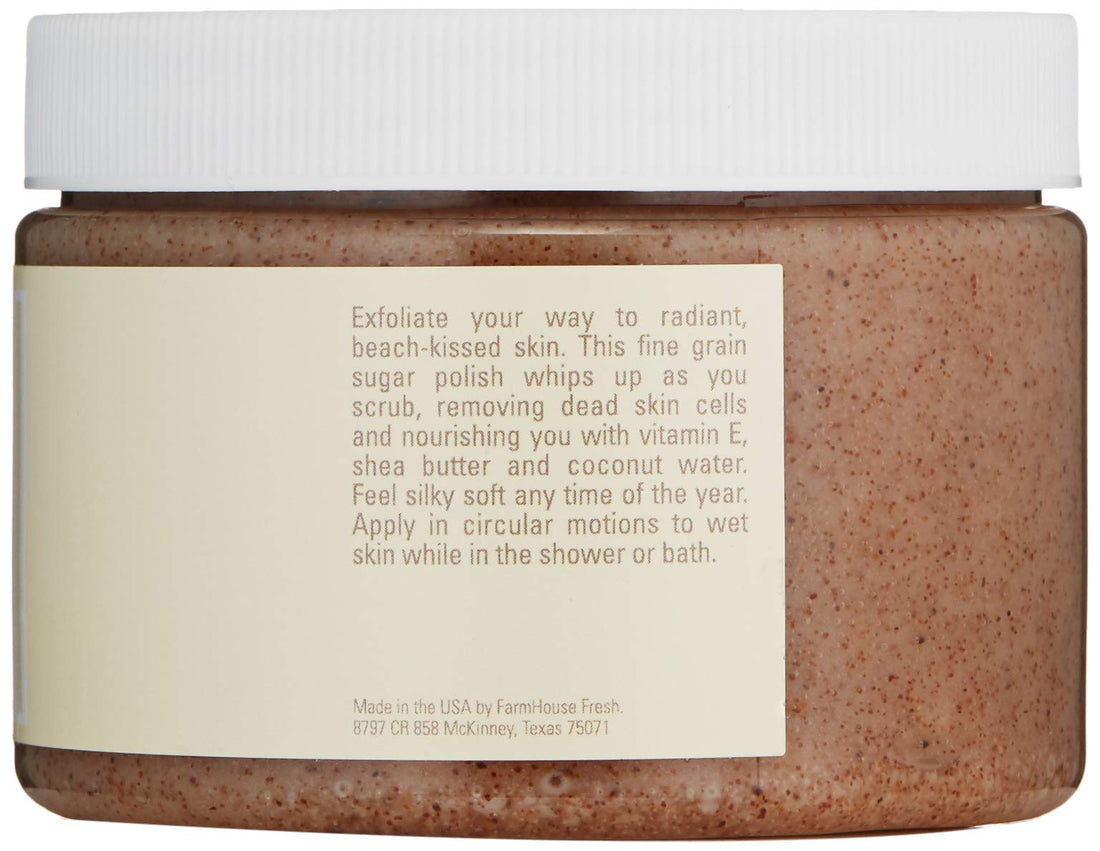 Farmhouse Fresh Coconut Beach Sugar Scrub,13.6 oz