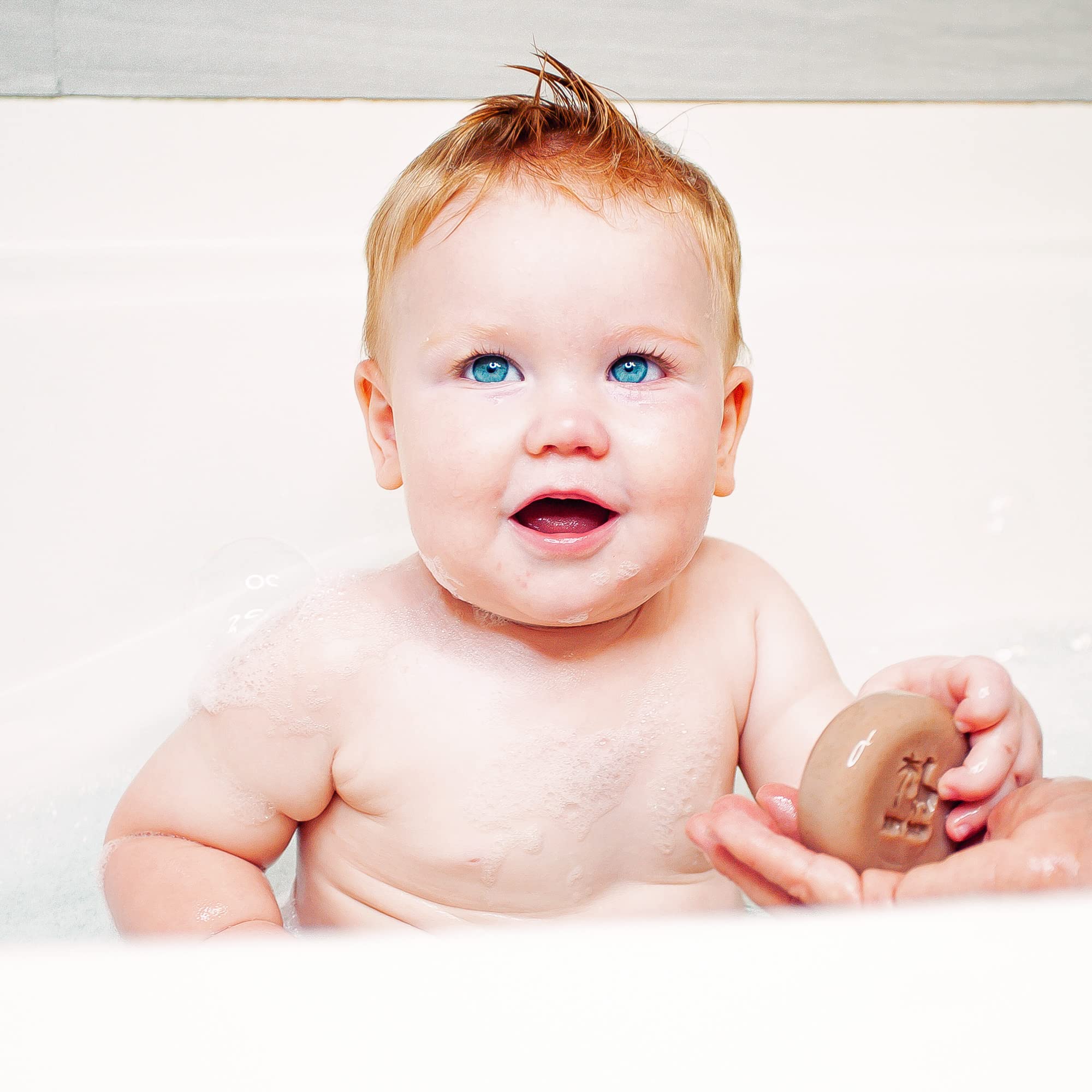 Baby Soap Bar with Greek Yogurt and Coconut Milk - Naturally Cold Processed from Organic Ingredients - Extra Moisturizing Baby's Delicate Skin - Handmade in USA