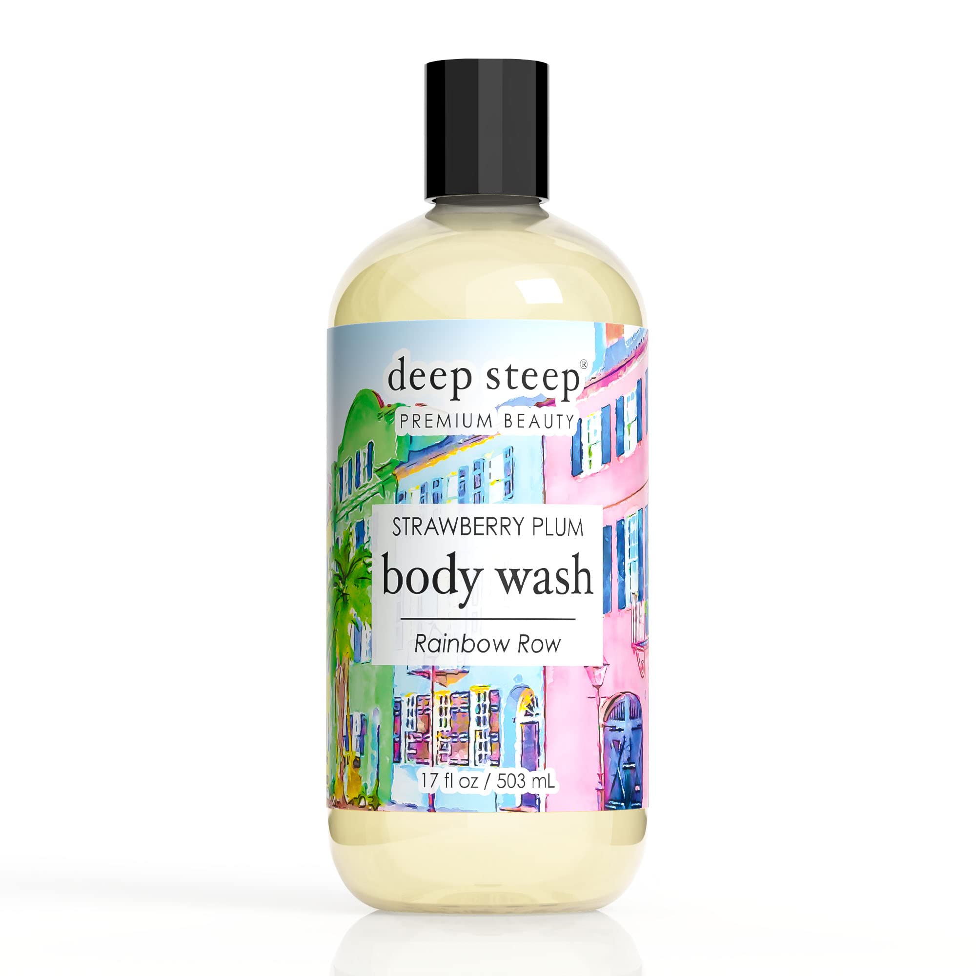 Deep Steep Body Wash, 17 oz (Strawberry Plum)