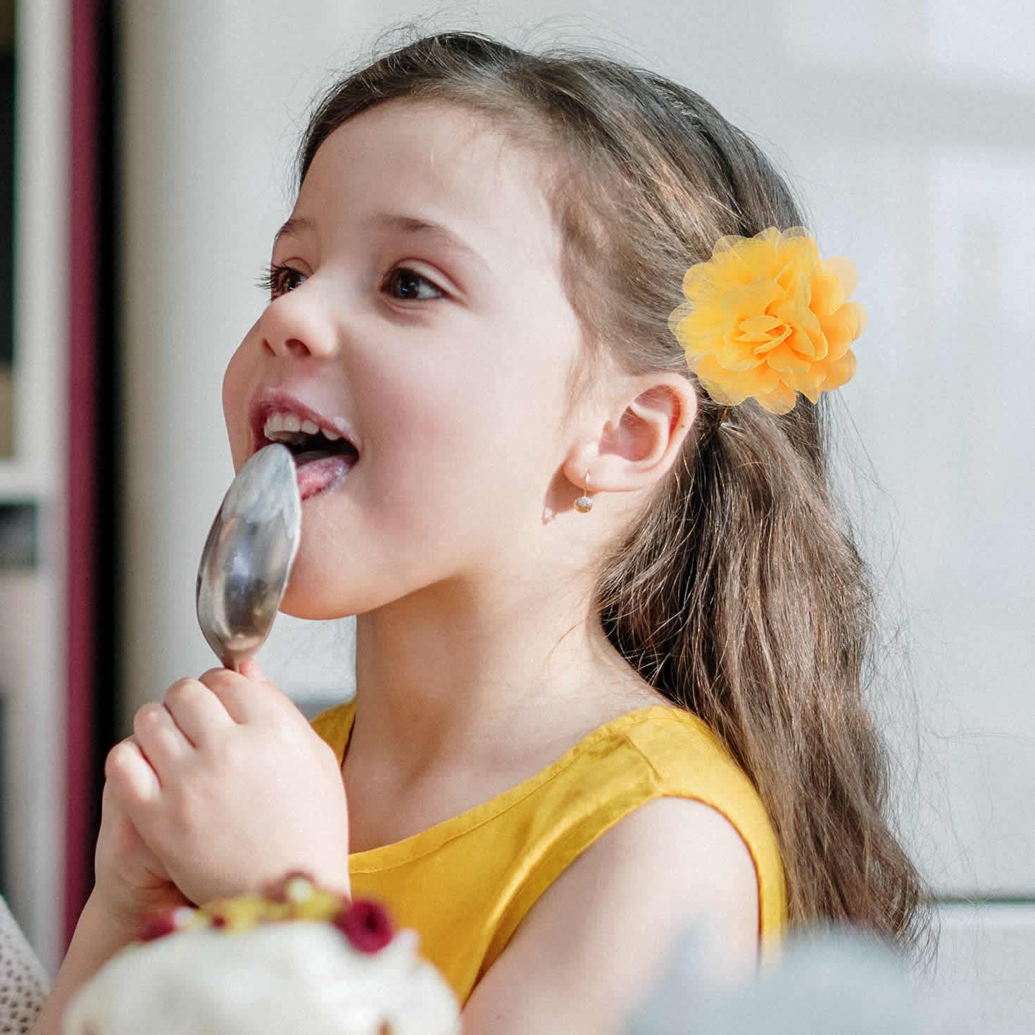 Cinaci 24 Pack/12 Pairs Solid 2.8 Chiffon Flower Fully Lined Alligator Hair Clips Duckbill Barrettes Accessories for Baby Girls Infants Toddlers Kids