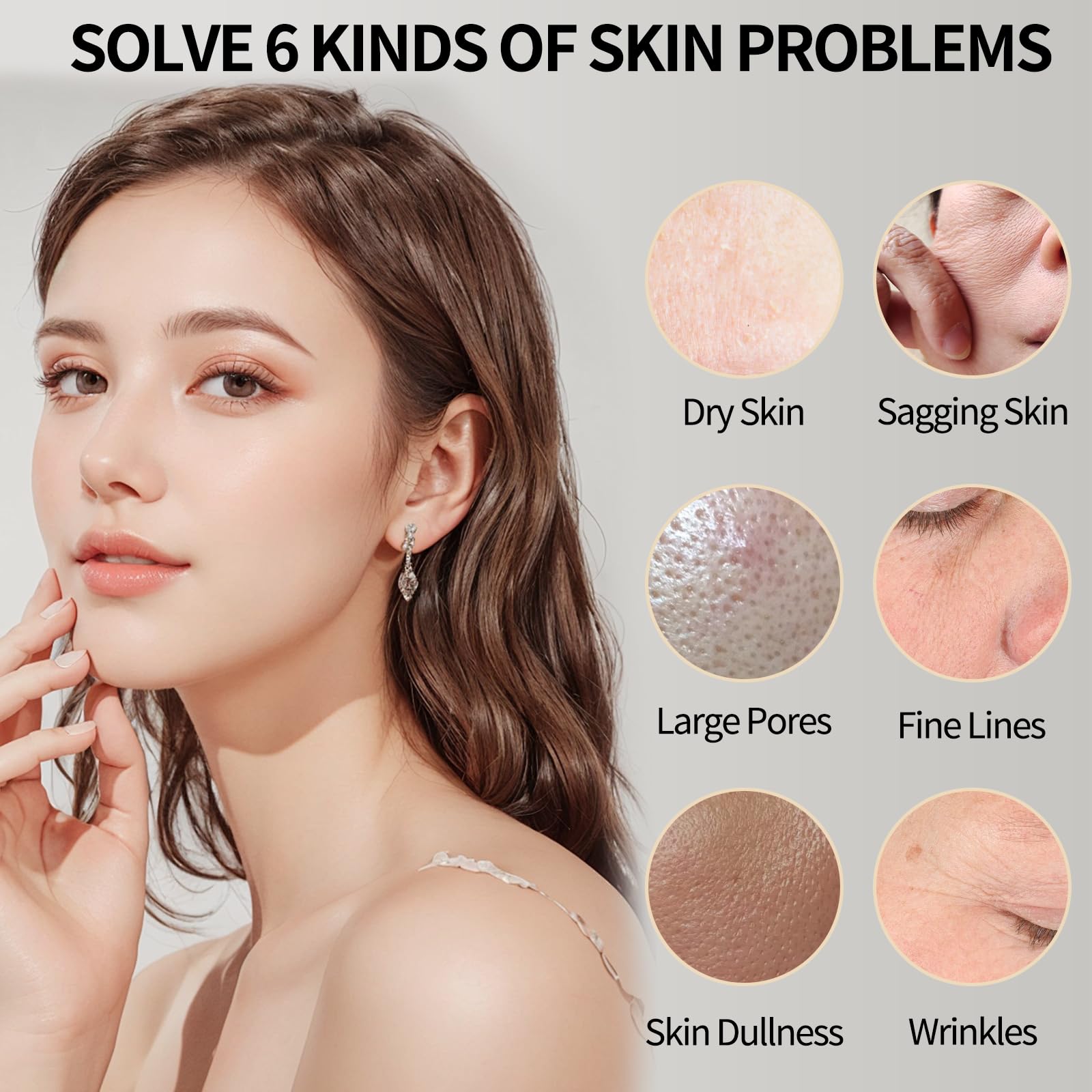 Collagen Night Wrapping Mask with Jelly Brush, Collagen Peel Off Facial Mask, Elasticity & Hydration, Natural Ingredients for Firmer Skin, Reduces Sagging & Dullness, Korean Skin Care