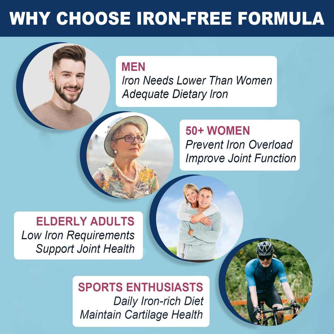 Multivitamin for Women 50 Plus & Men Gummies, Sugar Free Methylated Multivitamin Gummies with Glucosamine Chondroitin MSM for Senior, Multi Vitamin D3 K2 & A C E, B Complex, Algae Calcium Magnesium