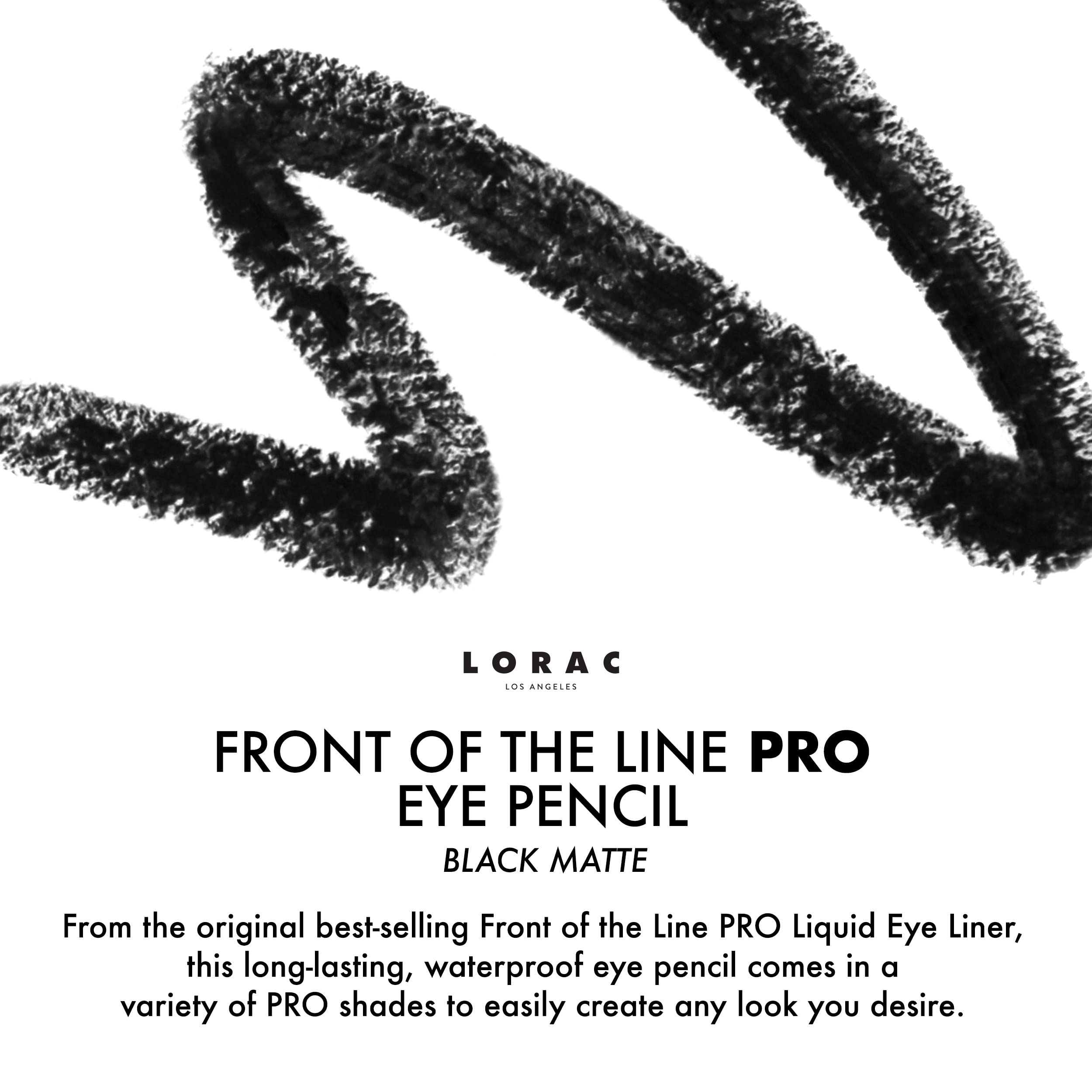 LORAC Front of the Line Pro Eye Pencil Black 0.012 oz.