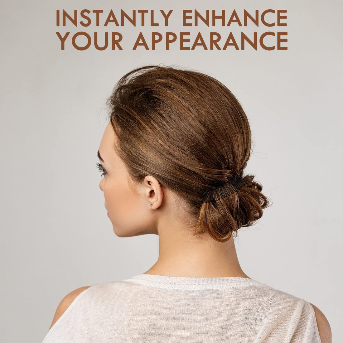 TUICARE 3Pieces Flexible Plastic Circular Stretch Hair Combs, Headband Hairband Holder for Women Girls