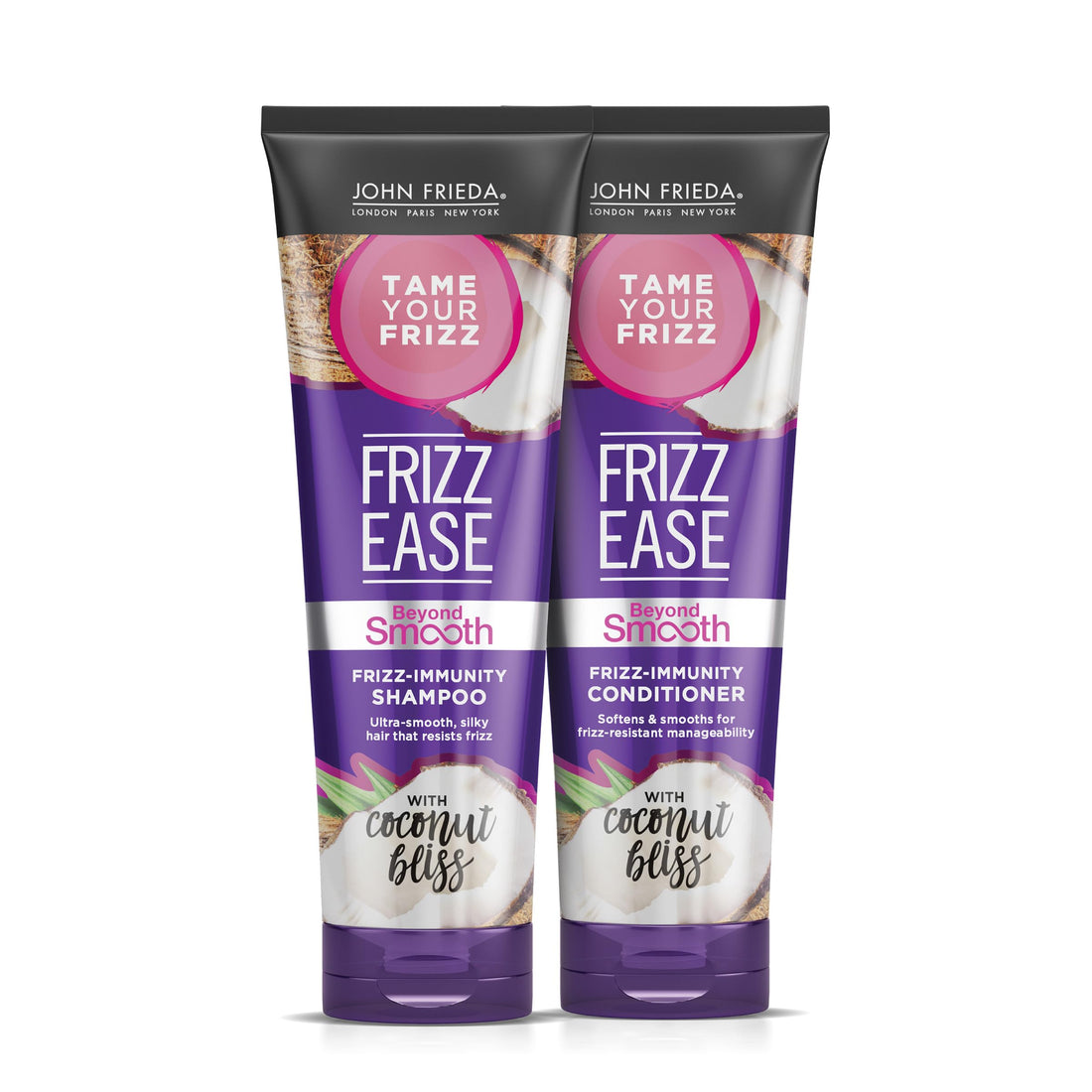 John Frieda Frizz Ease Beyond Smooth Bundle: Frizz Immunity Shampoo & Conditioner, 8.45 OunceEach