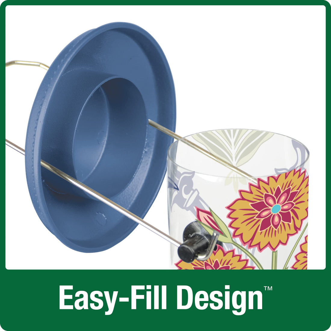 Nature's Way Bird Products Garden Floral Easy Clean Feeder
