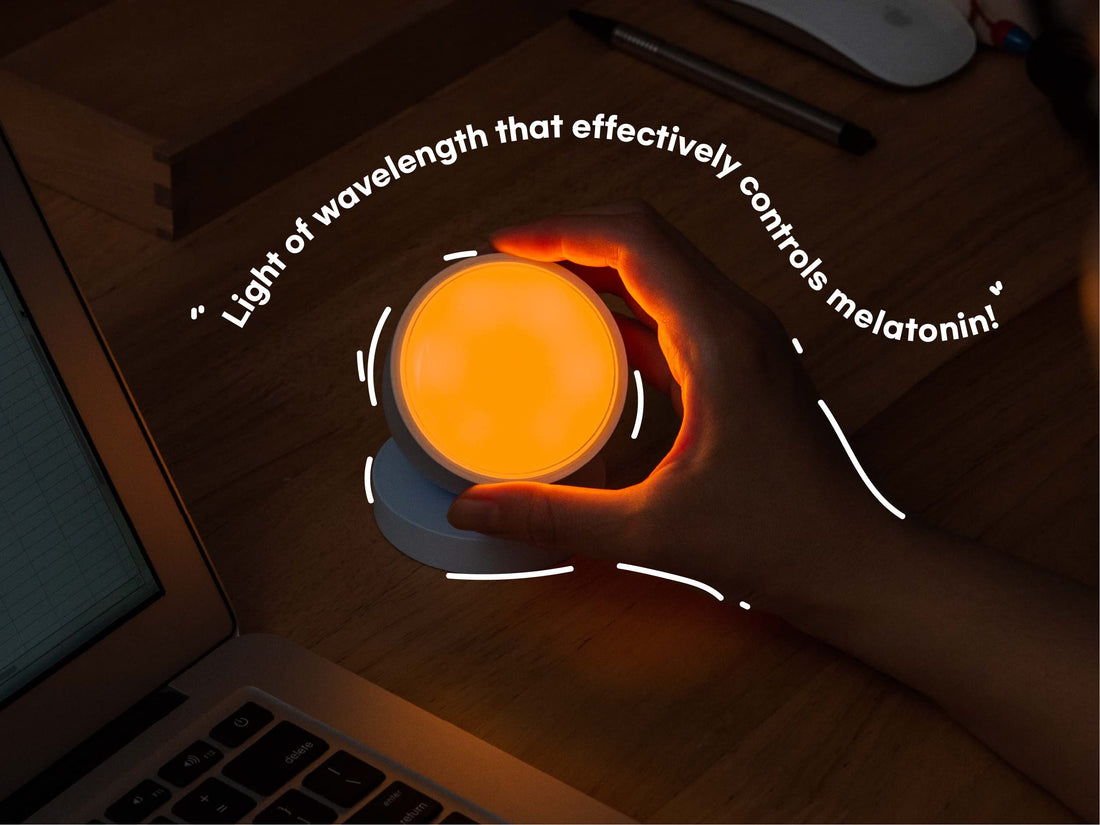 Olly Light Therapy Lamp - UV-Free LED with 140g Compact Size for deep Sleep, Rechargeable, 2step Brightness Mode, 25minutes Automatic Timer - Daily Sunlight to Sleep Well