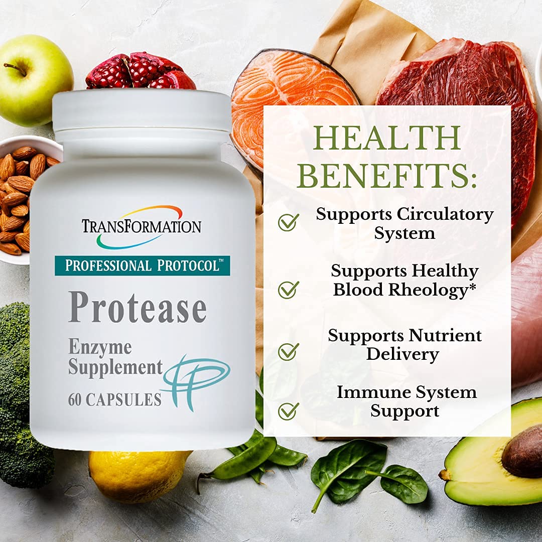 TRANSFORMATION THE GENESIS OF GOOD HEALTH Enzymes Protease Digestive Supplement Advanced Formula, Supports Healthy Digestion, Immunity, Nutrient Absorption, Improve Tolerance On an Empty Stomach