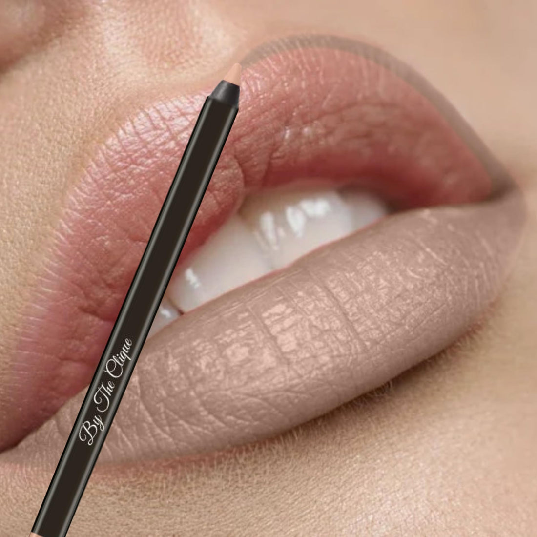 By The Clique Premium Long Lasting Matte Nude Lip Liner Pencil |Sandy Mandy | Soft Beige | Ultra Wear Lip Liner
