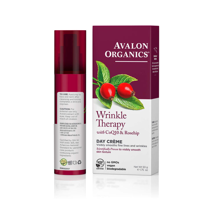 Avalon Organics CoQ10 Wrinkle Defense Creme with SPF 15, 51ml