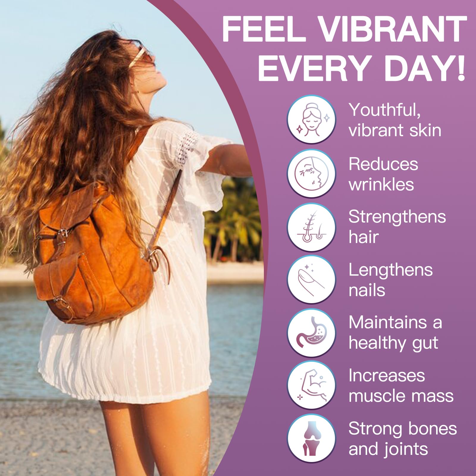 ZEBORA Multi Collagen Peptides Powder for Women – Hydrolyzed Collagen Peptides with D-Mannose & Women's Probiotics – Supports Skin, Hair, Nails, and Urinary Tract Health, Unflavored, 35 Servings