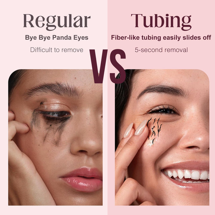 Unidollss Tubing Mascara Volume and Length Black Lengthening Long Lasting All Day, No Smudging, No Clumping, Washable Voluminous Tubing Mascara for 30+ Women, Gluten-free Safe for Sensitive Eyes