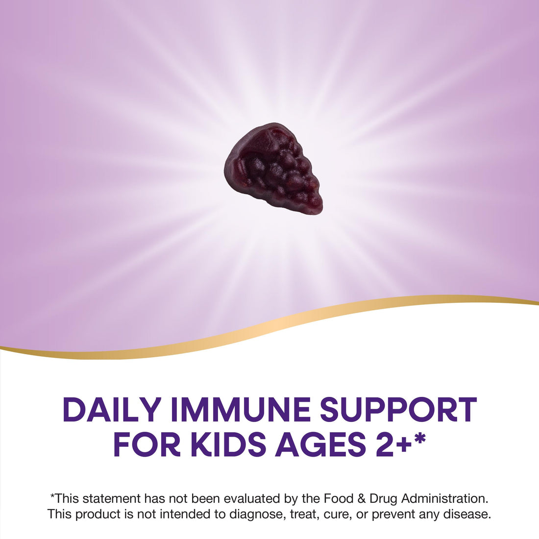 Nature's Way Sambucus Zero Sugar Elderberry Immune Gummies for Kids, Immune Support*, with Vitamin C, Zinc, Black Elderberry Extract, 70 Count