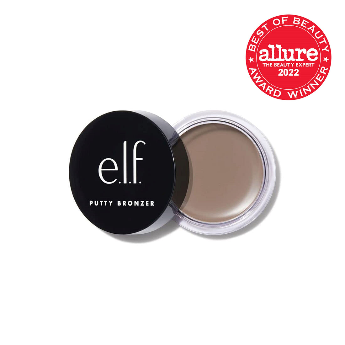 e.l.f. Putty Bronzer, Creamy & Highly Pigmented Formula, Creates a Long-Lasting Bronzed Glow, Infused with Argan Oil & Vitamin E, Feelinââ‚¬â„¢ Shady, 0.35 Oz (10g)