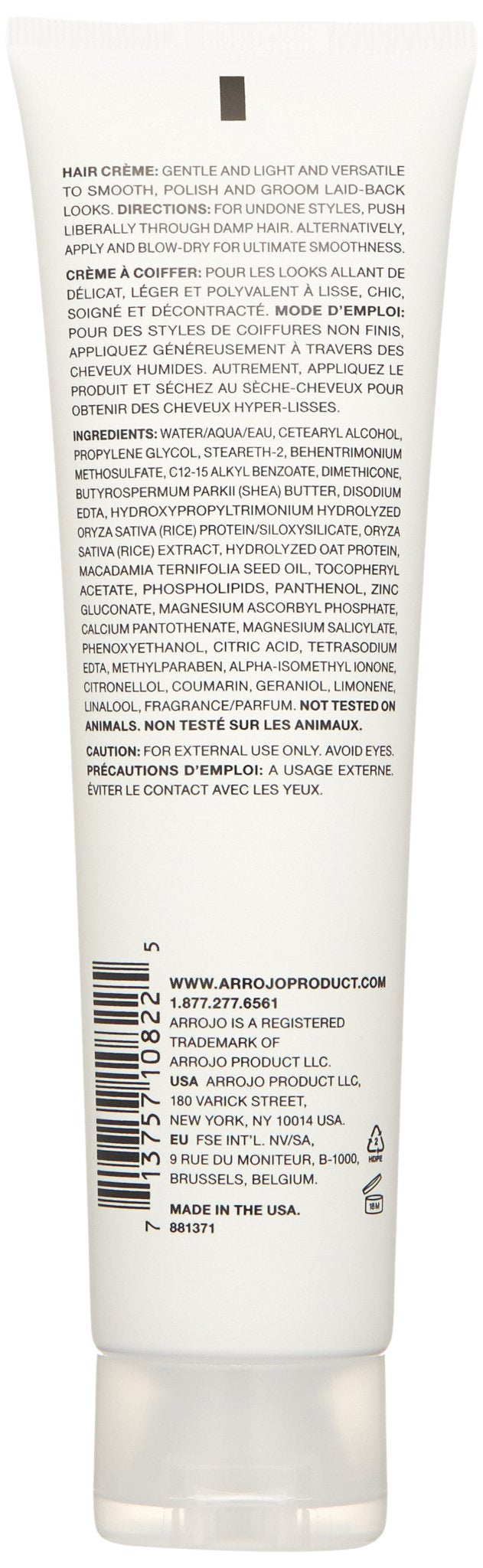 ARROJO ARROJO Hair Creme, 5.1 Fl Oz