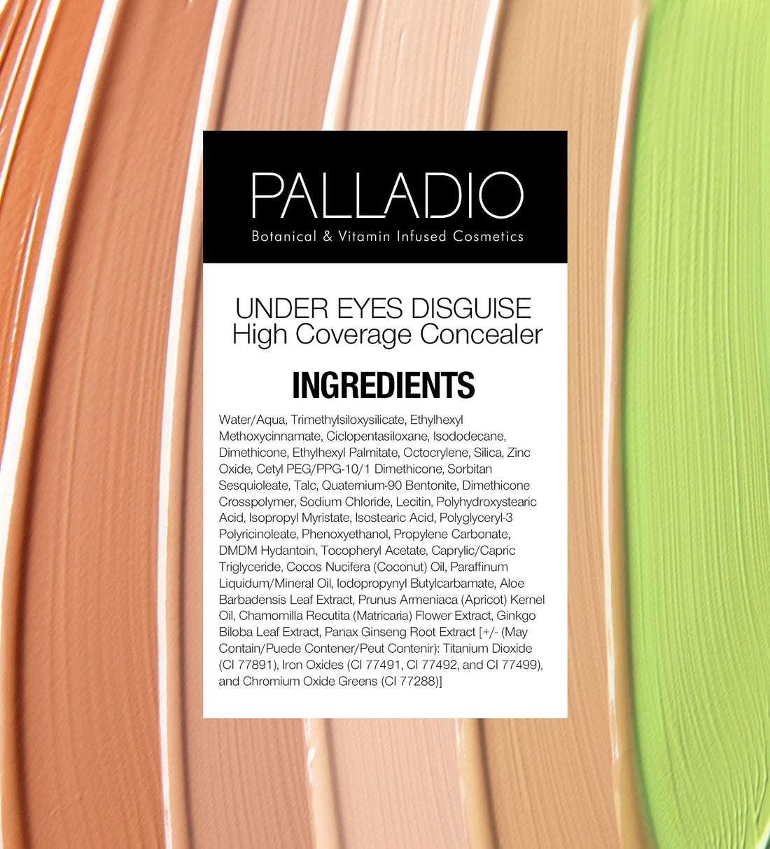 PALLADIO BEAUTY UNDER EYES DISGUISE CONCEALER - VANILLA LATTE, 10 g (0.35 oz)