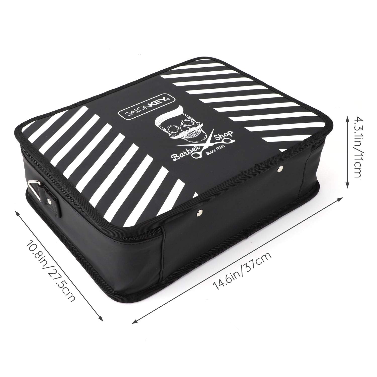 Barber Tool Case with Shoulder Strap, Segbeauty Large 10.8 x 14.6 x 4.3 in Hair Styling Travel Bag, Professional Salon Hair Cutting Grooming Kit Storage Organizer for Hair Dryer, Clippers, Scissors