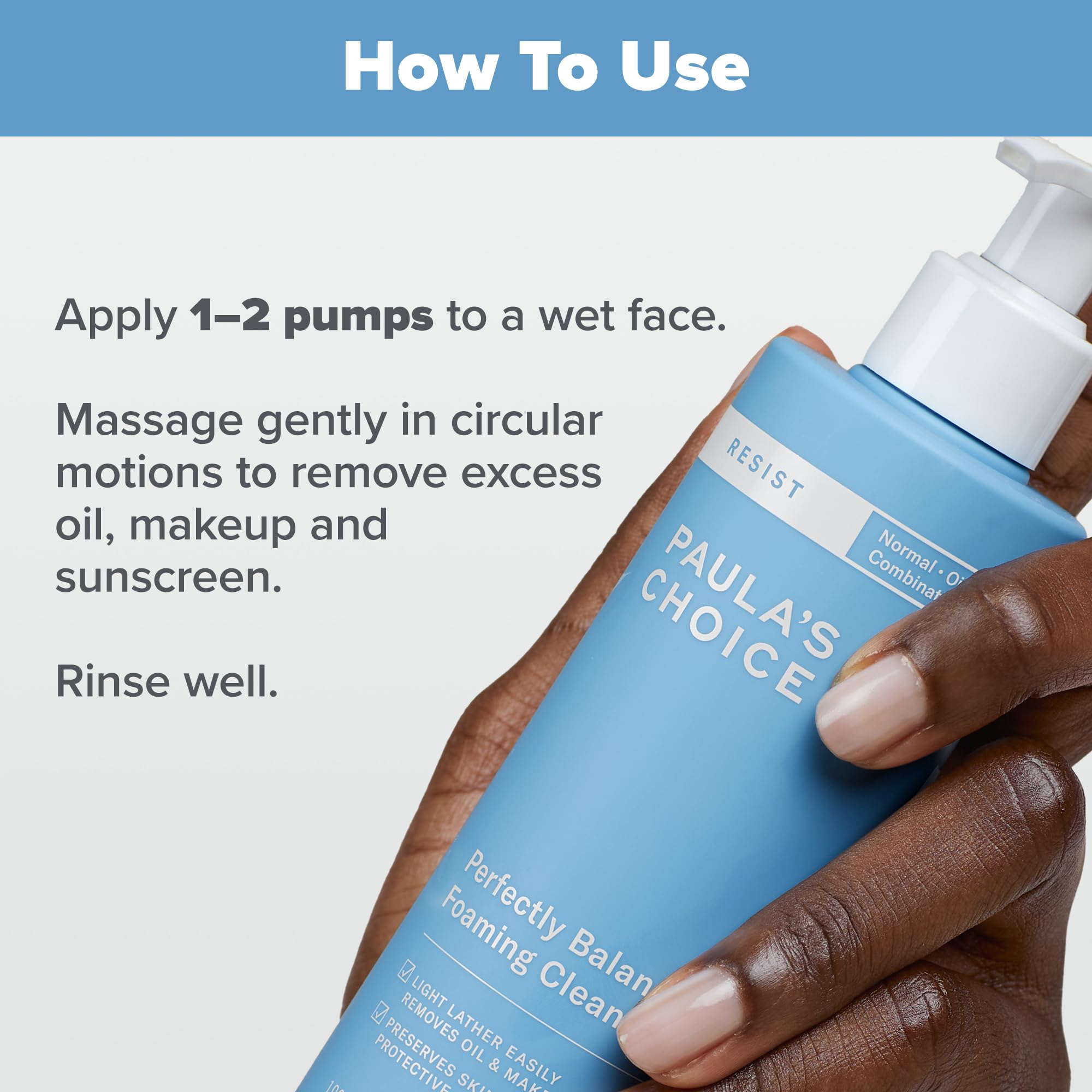 Paula's Choice RESIST Perfectly Balanced Foaming Cleanser, Hyaluronic Acid & Aloe, Anti-Aging Face Wash, Large Pores & Oily Skin, 6.4 Ounce