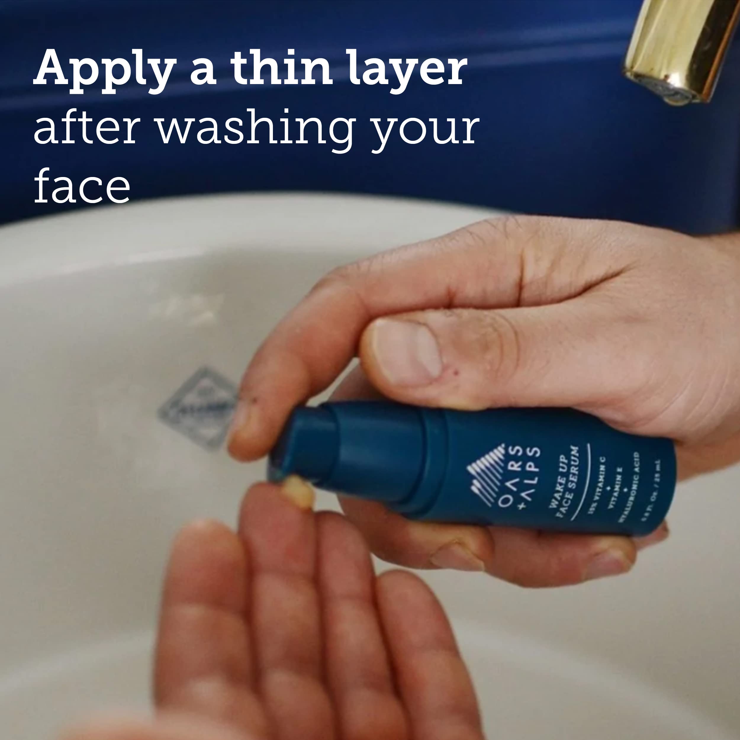 Oars + Alps Anti Aging Vitamin C Serum for Face, Made with Vitamin C, Hyaluronic Acid, and Vitamin E, 0.8 Fl Oz