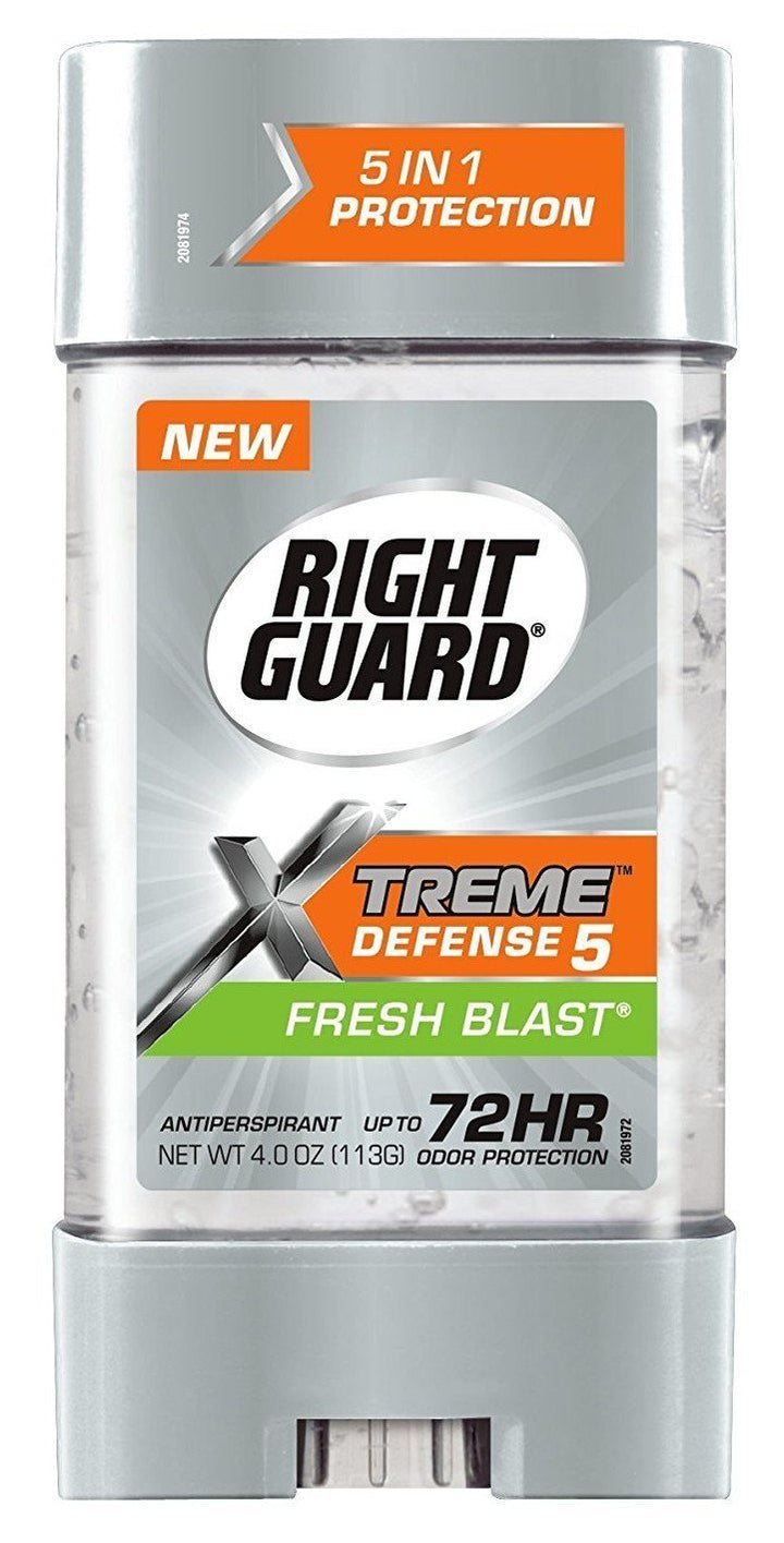 Right Guard Total Defense Anti-Perspirant Deodorant Power Gel Fresh Blast 4 oz (Pack of 4)