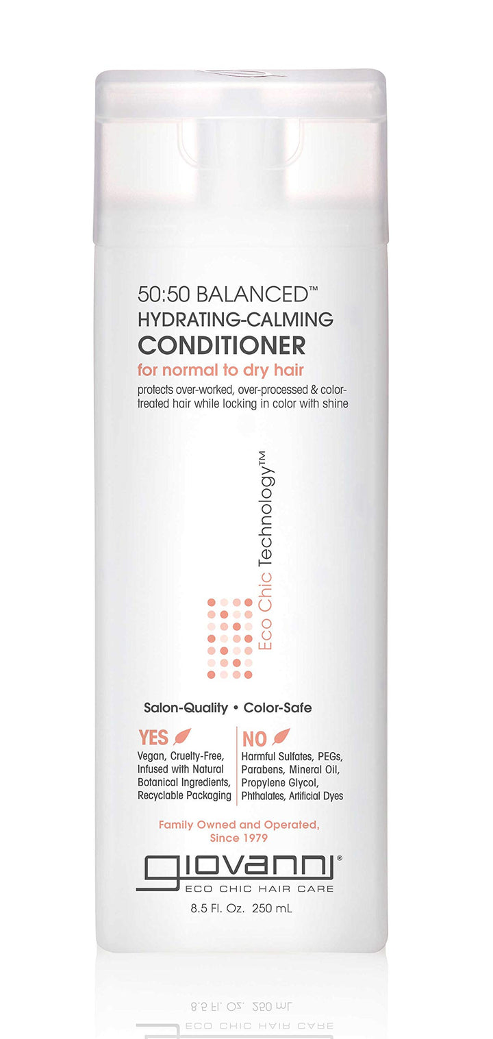 Giovanni 50:50 Balanced Hair Remoisturizer, Conditioning for Normal to Dry Hair, 8.5 fl oz Bottle