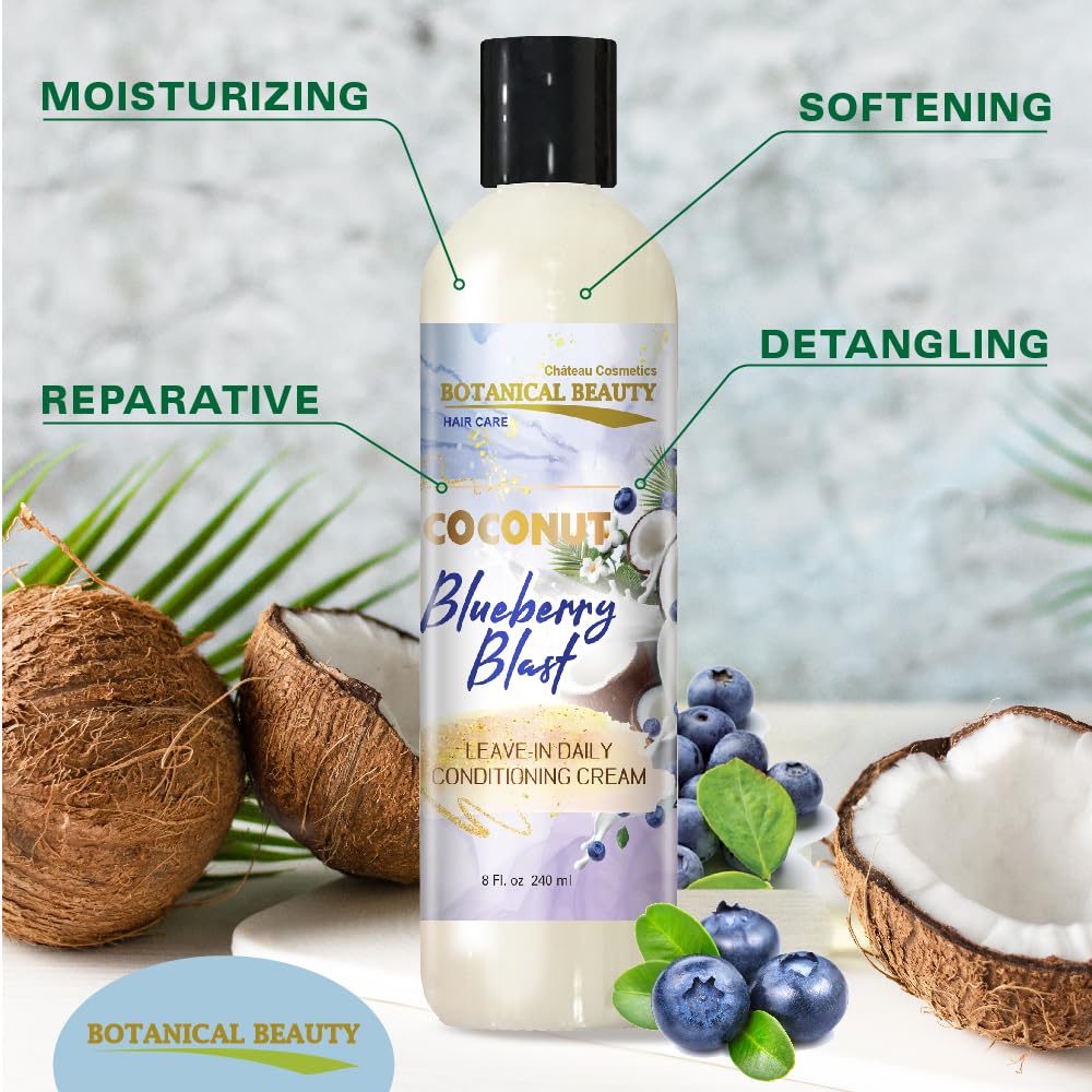 Botanical Beauty Coconut Blueberry Blast Leave-In Conditioner (8 Fl. Oz.)